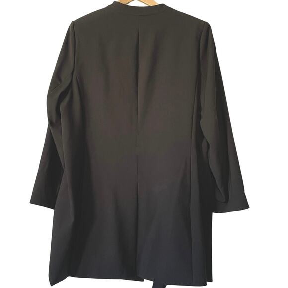 Calvin Klein Womens Blazer Jacket Career Longer Length Size 18W Black Plus - Picture 6 of 11